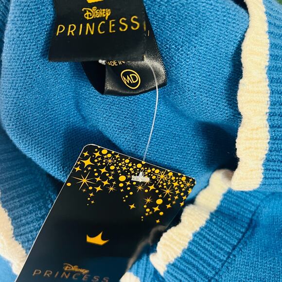 DISNEY BEAUTY AND THE BEAST BELLE ROSE CROCHET CARDIGAN / SWEATER BOXLUNCH - Picture 9 of 10